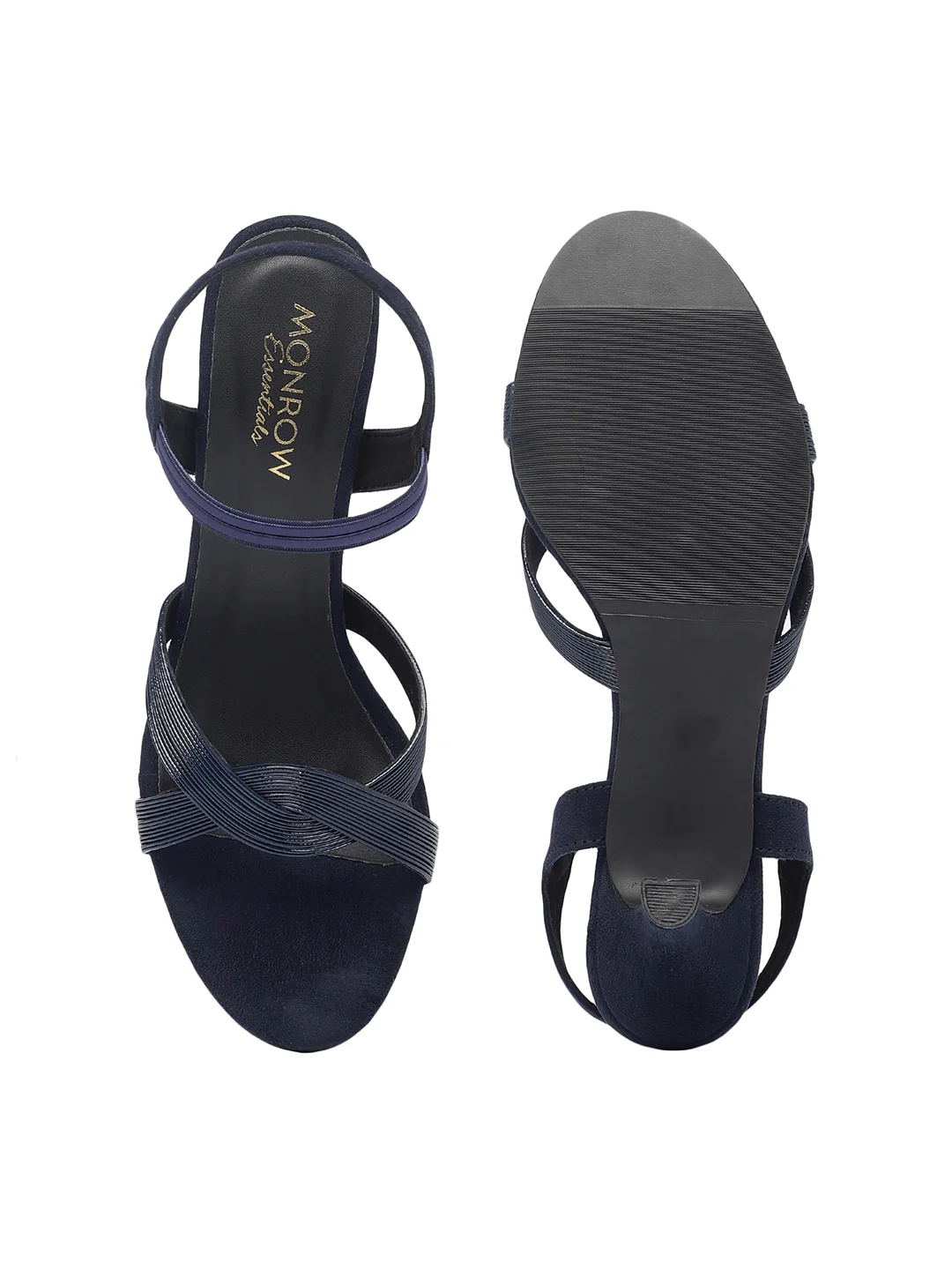 Ruhi Navy Blue Kitten Heels - Image 7