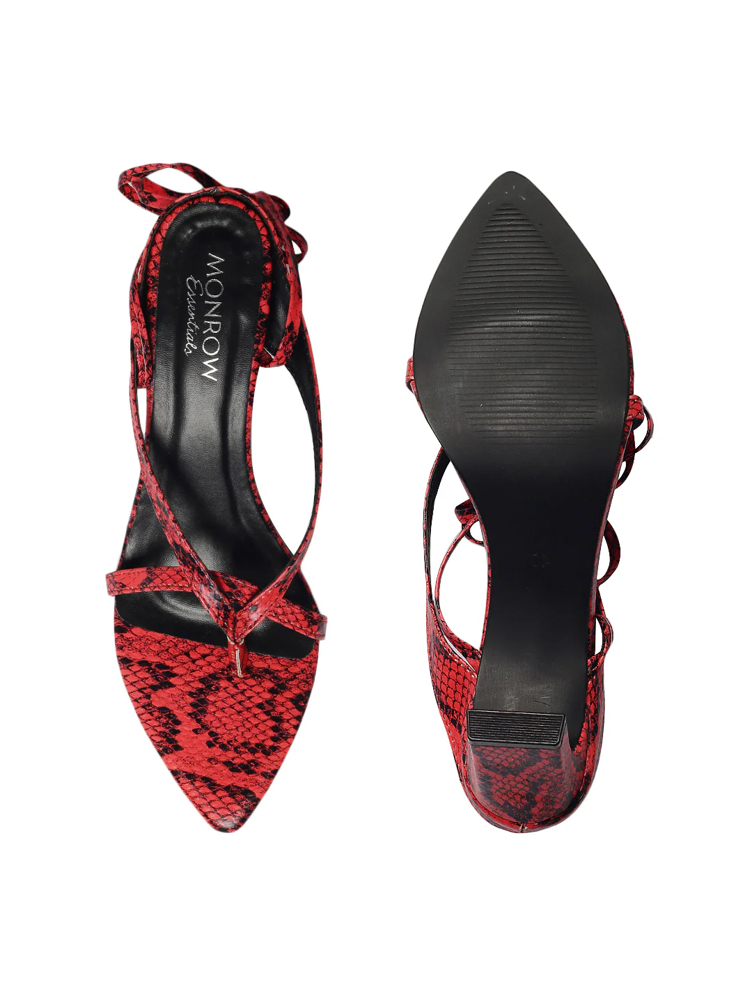 Ryuu Red Block Heels - Image 8
