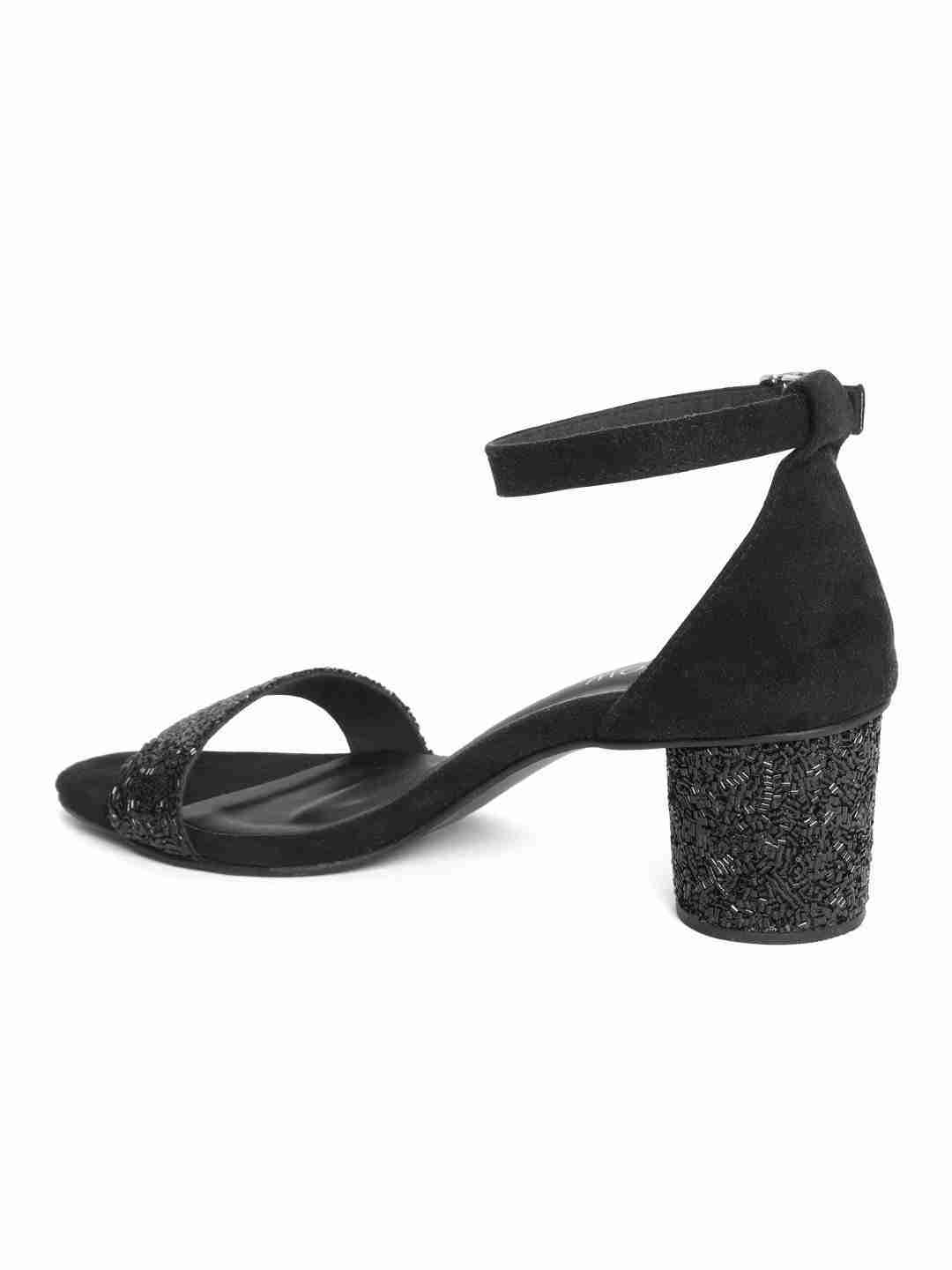 Saylor Black Block Heel - Image 8