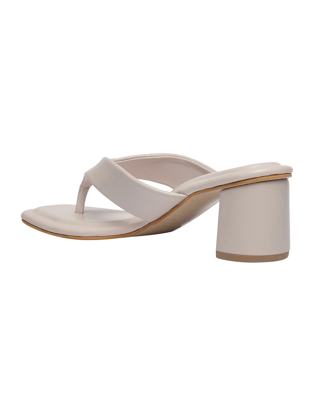 Serena Cream Block Heels - Image 5