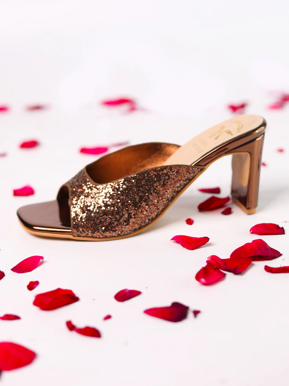 Shirina Bronze Block Heels - Image 3