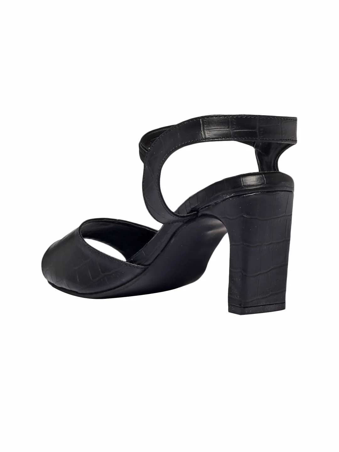 Sora Black Block Heels - Image 6