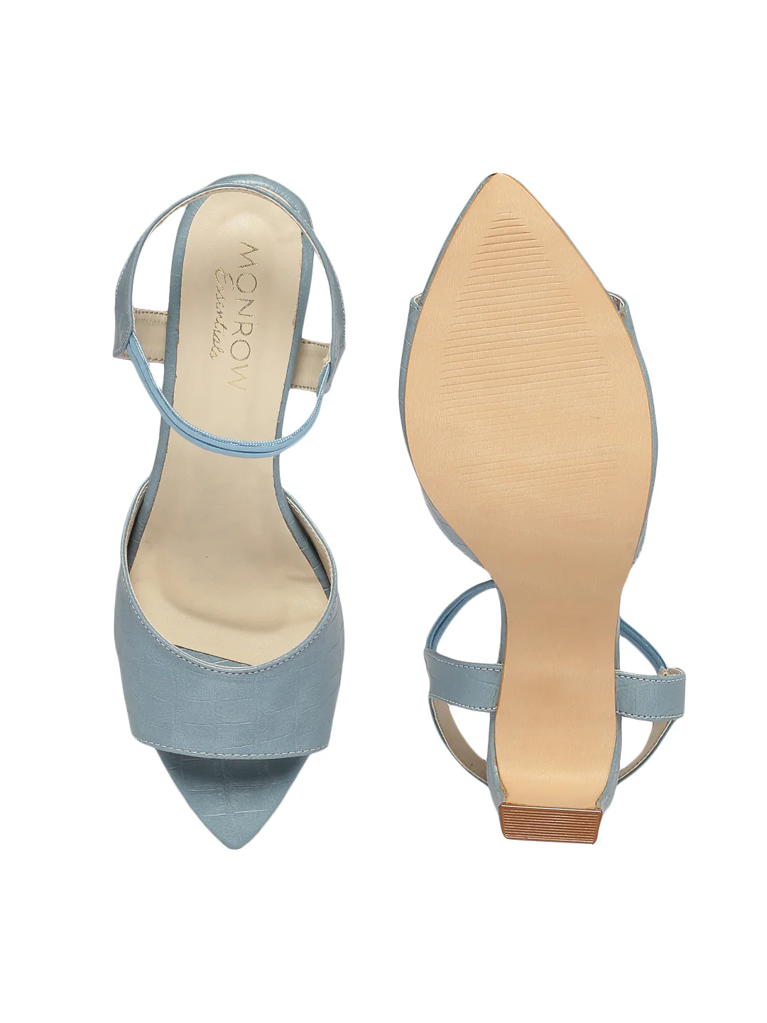 Sora Blue Block Heels - Image 8