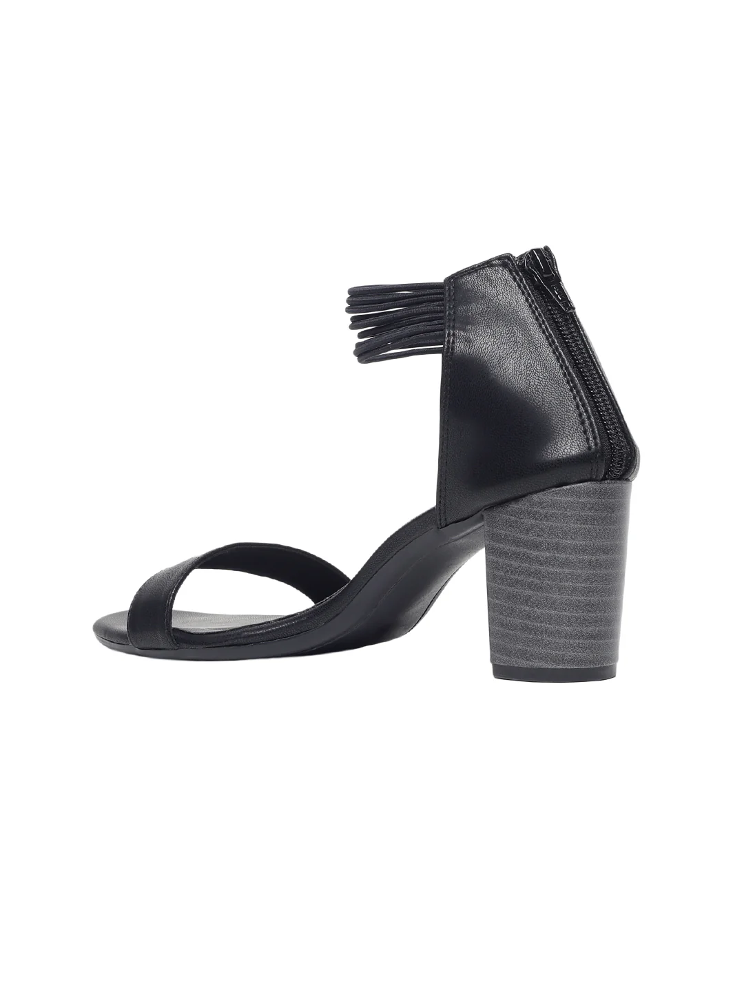 Stella Black Block Heels - Image 7