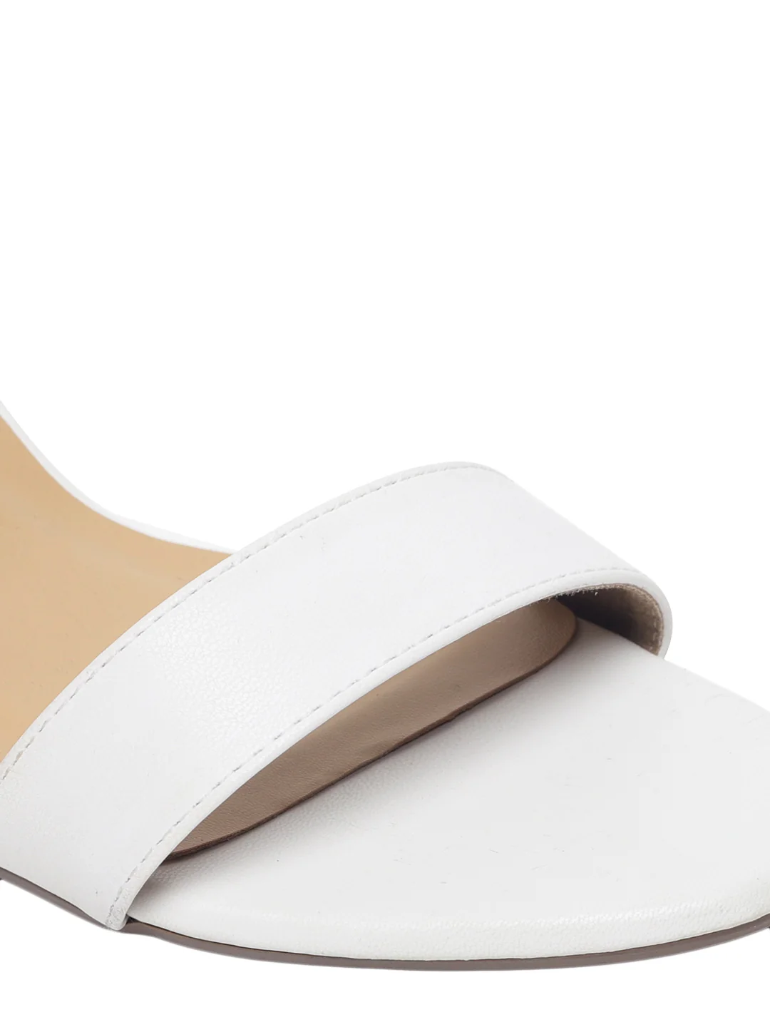 Stella White Block Heels - Image 7