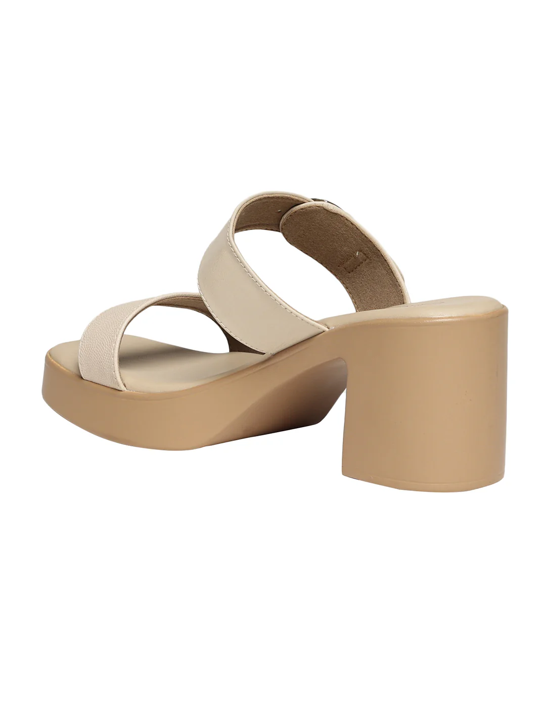 Talia Cream Platform Heels - Image 8