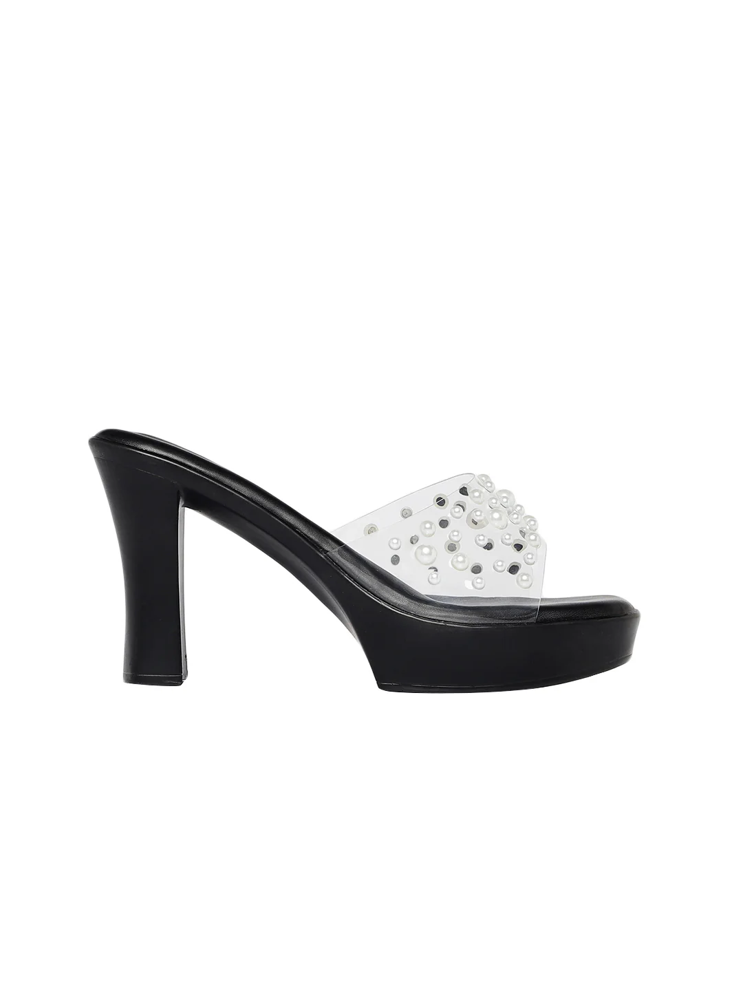 Taylor Black Block Heels - Image 4