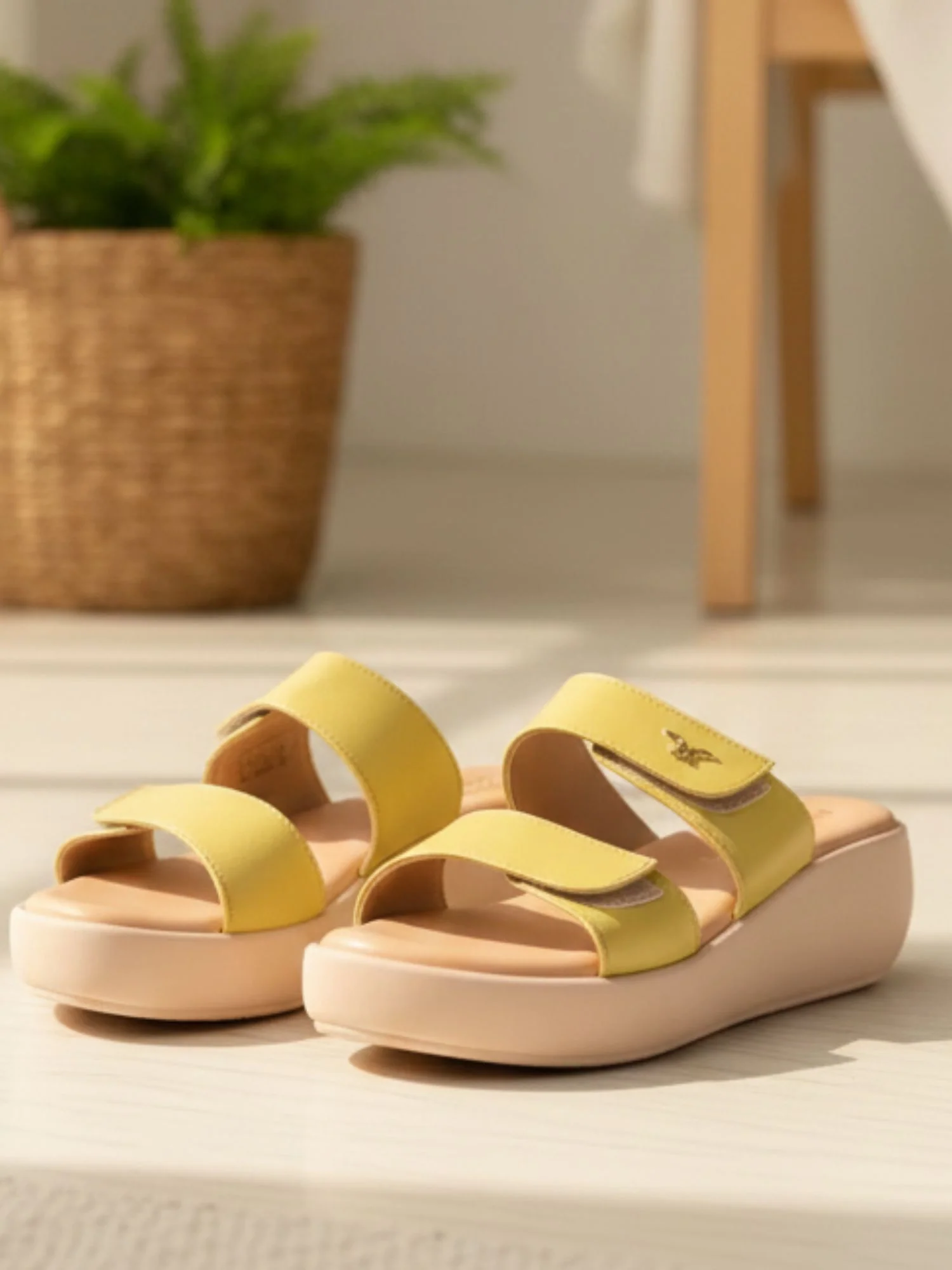 Terila Yellow Platform Heels - Image 3