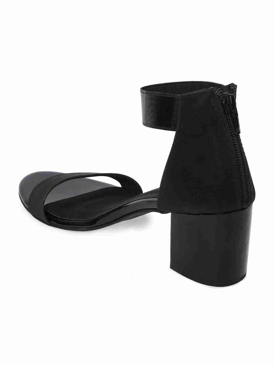 Tiana Black Block Heel - Image 6