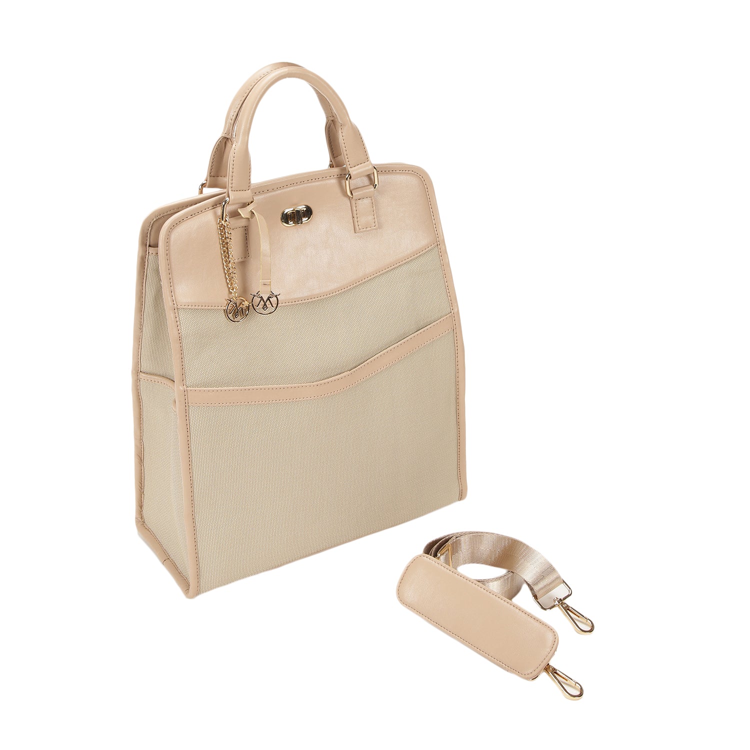 Time Traveller Tan Laptop Bag - Image 5