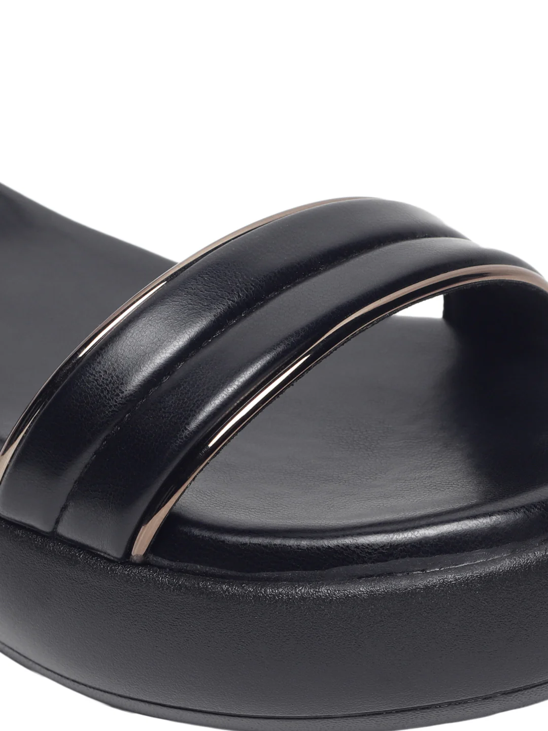 Verina Black Wedge Heels - Image 6