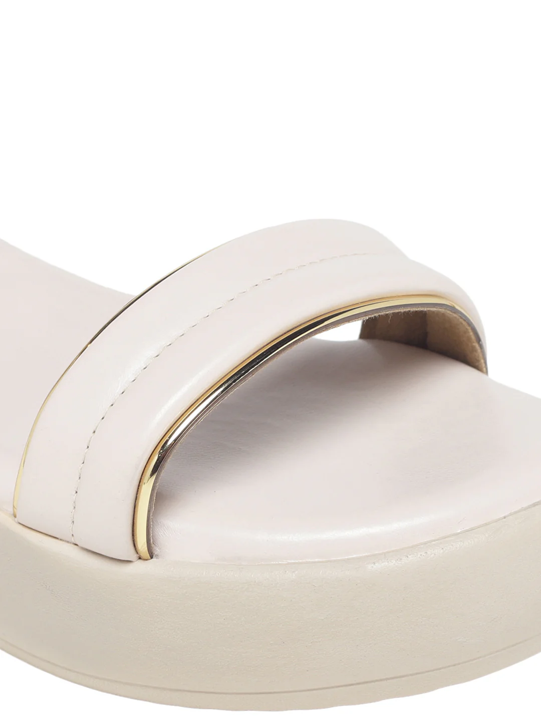 Verina Cream Flatform Heels - Image 9