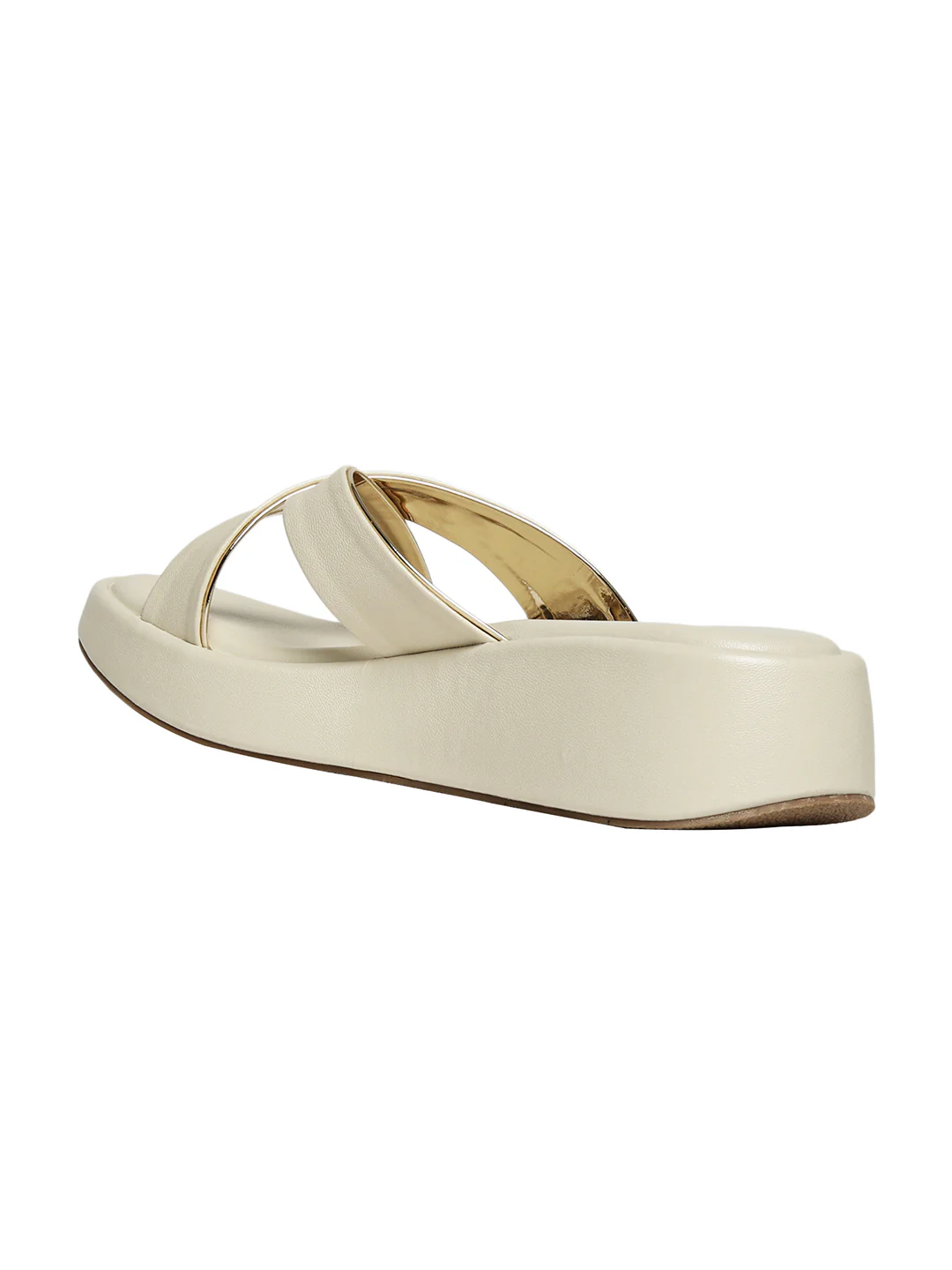 Viora Cream Wedge Heels - Image 7