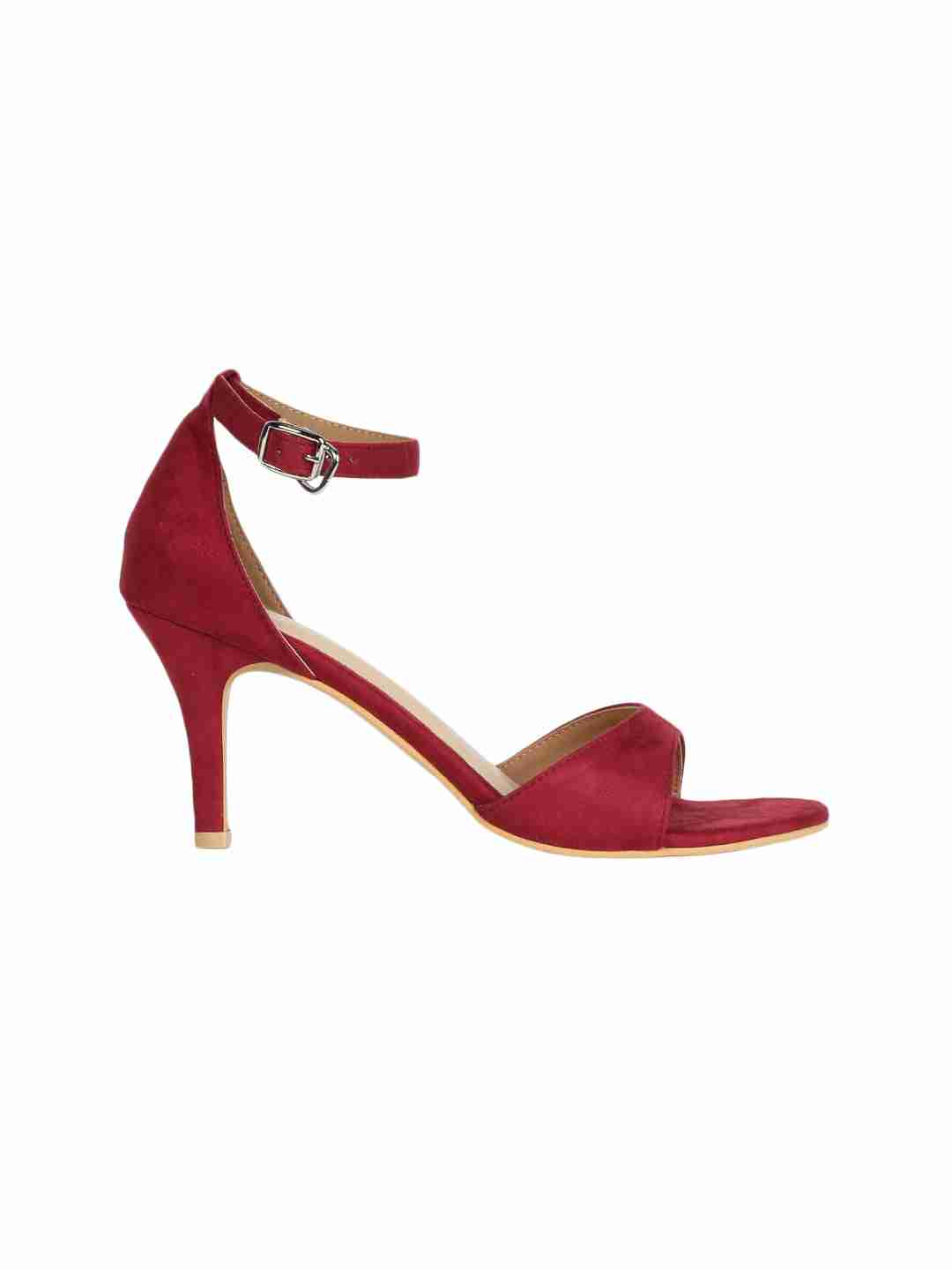 Xristina Maroon Kitten Heel - Image 6