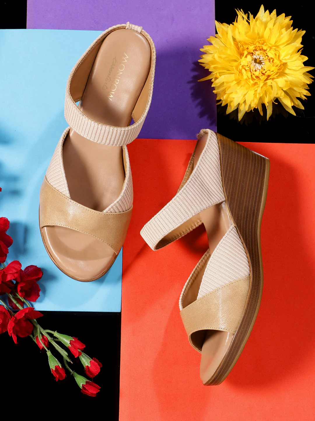 Yara Beige Heels - Image 9