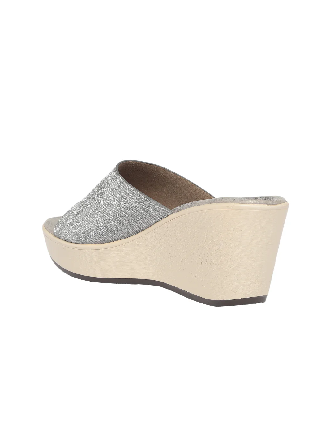 Zara Gun Metal Wedge Heels - Image 4