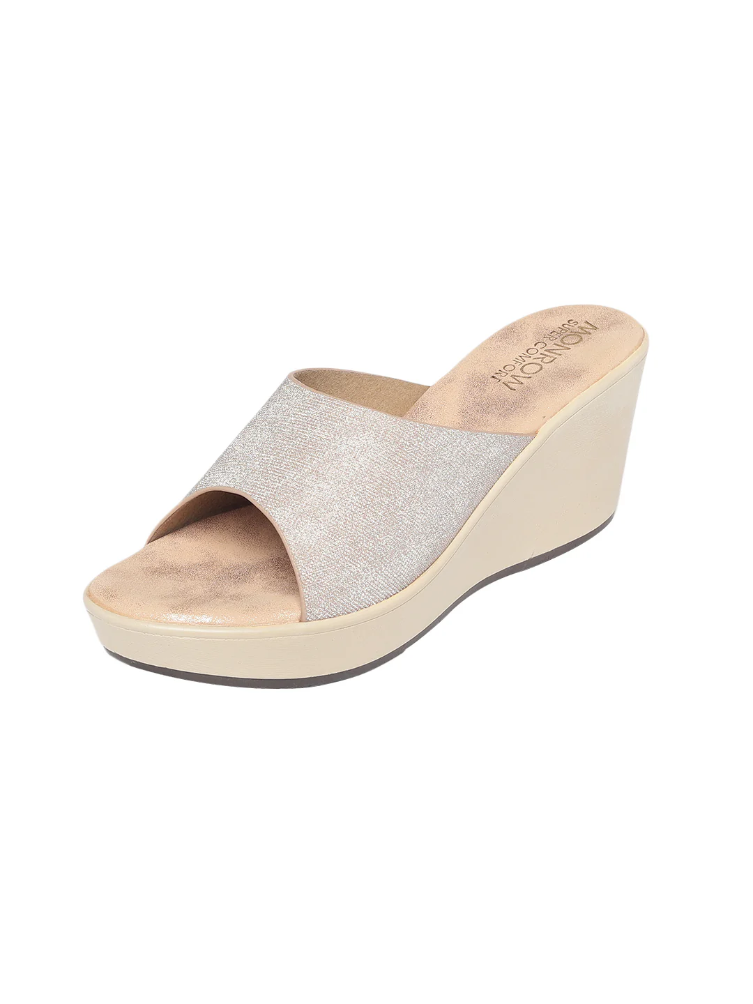Zara Rose Gold Wedge Heels - Image 8