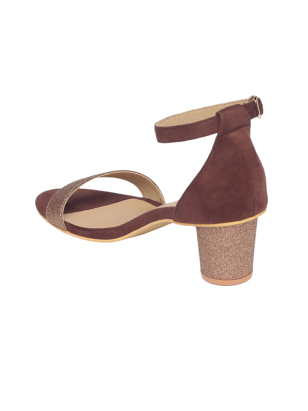 Zelda Brown Block Heels - Image 4