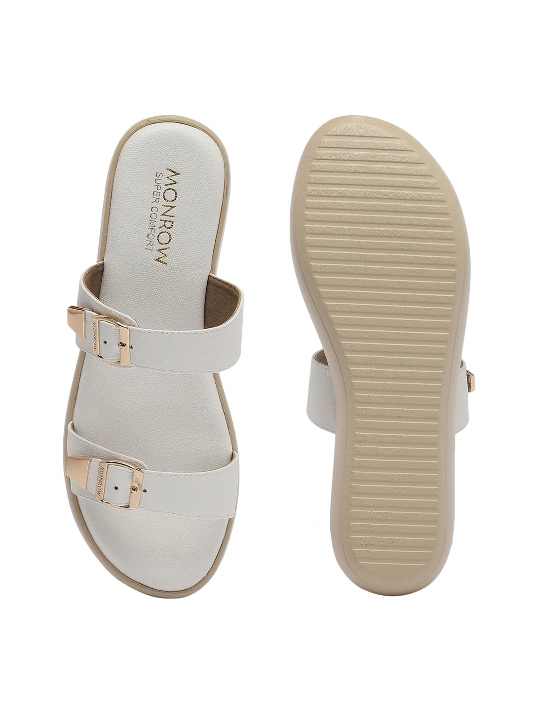 Zinnia White Wedge Heels - Image 8