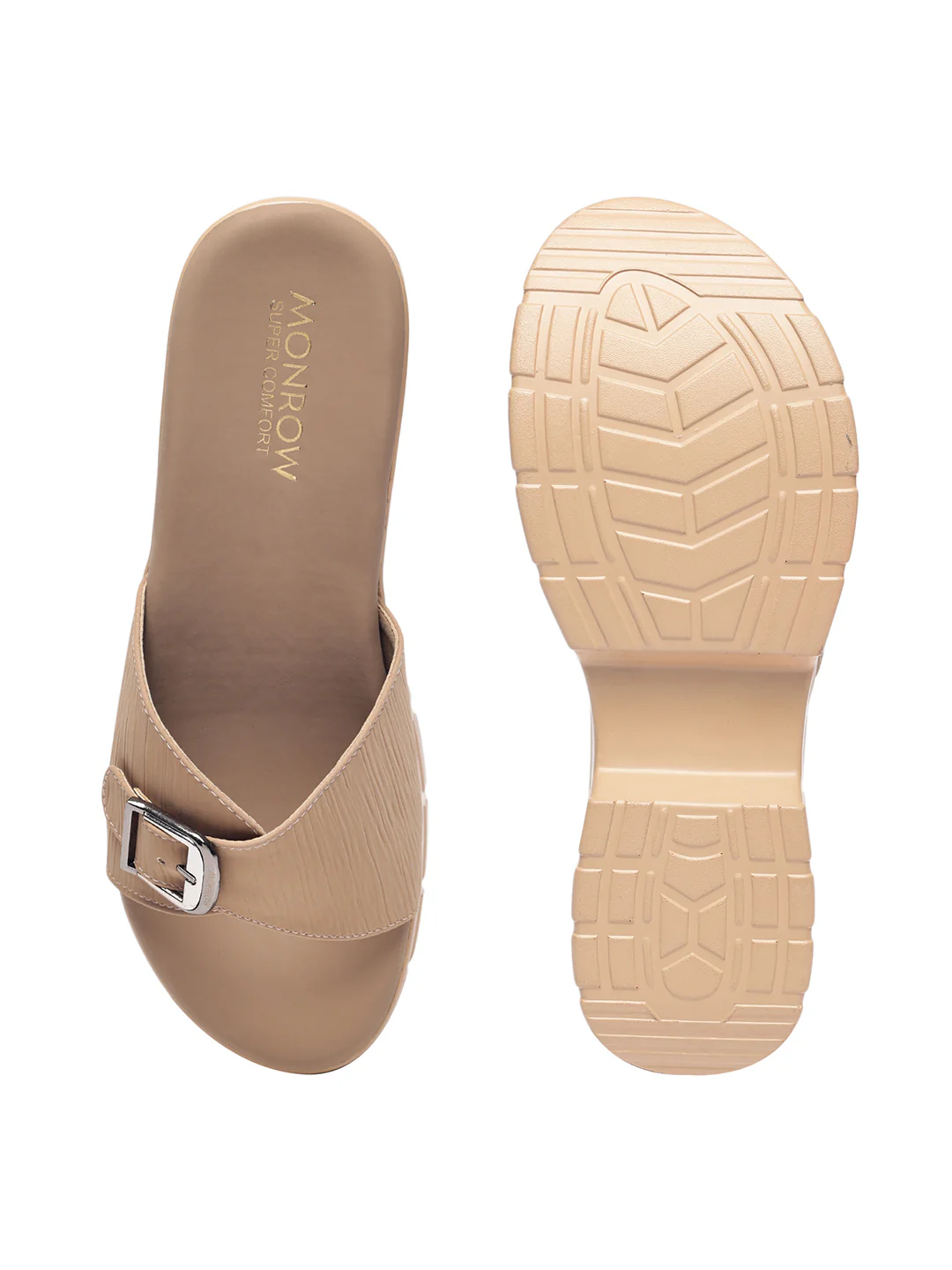Ziva Dark Beige Wedge Heels - Image 6