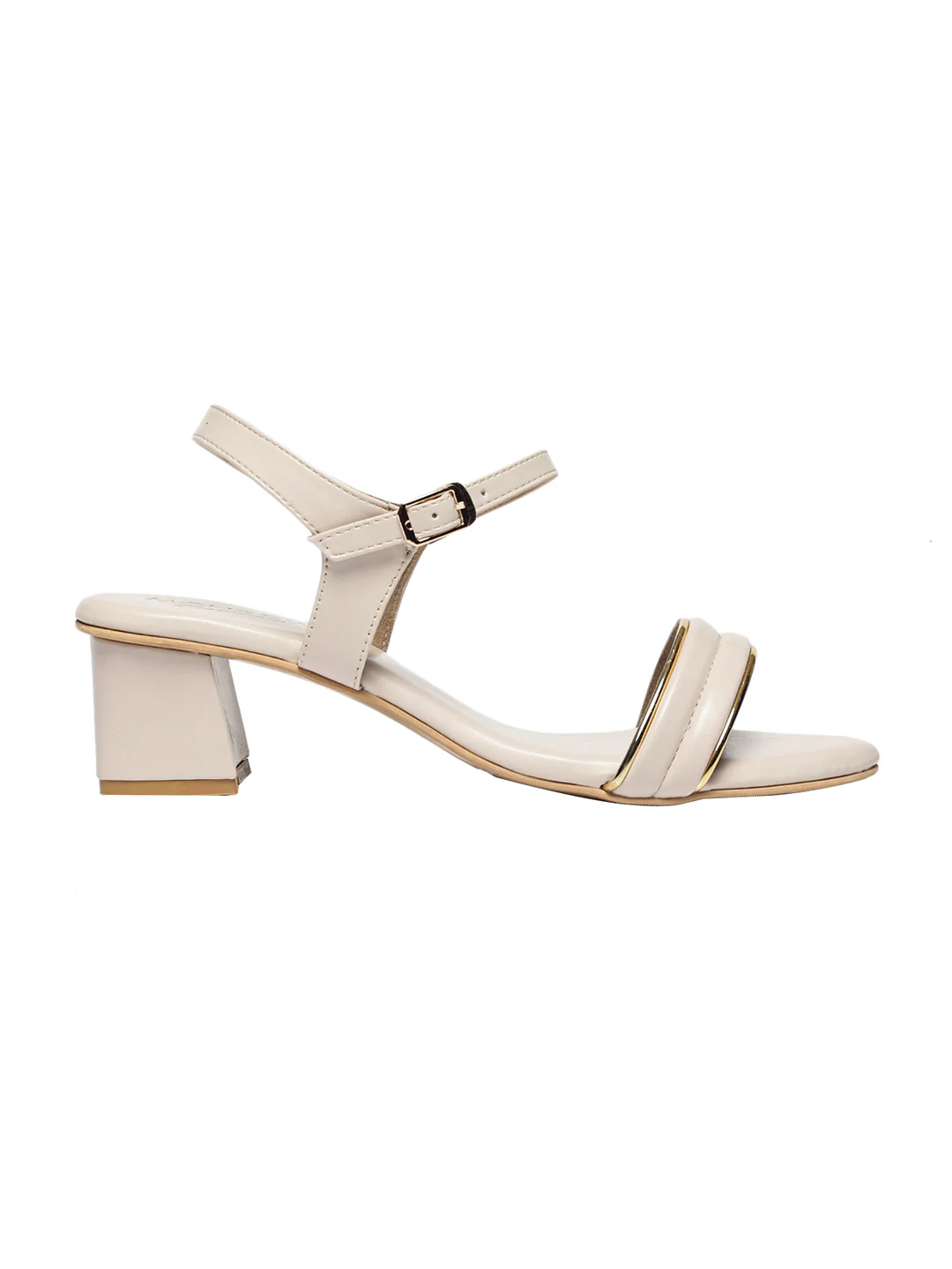 Zivra Cream Block Heels - Image 6