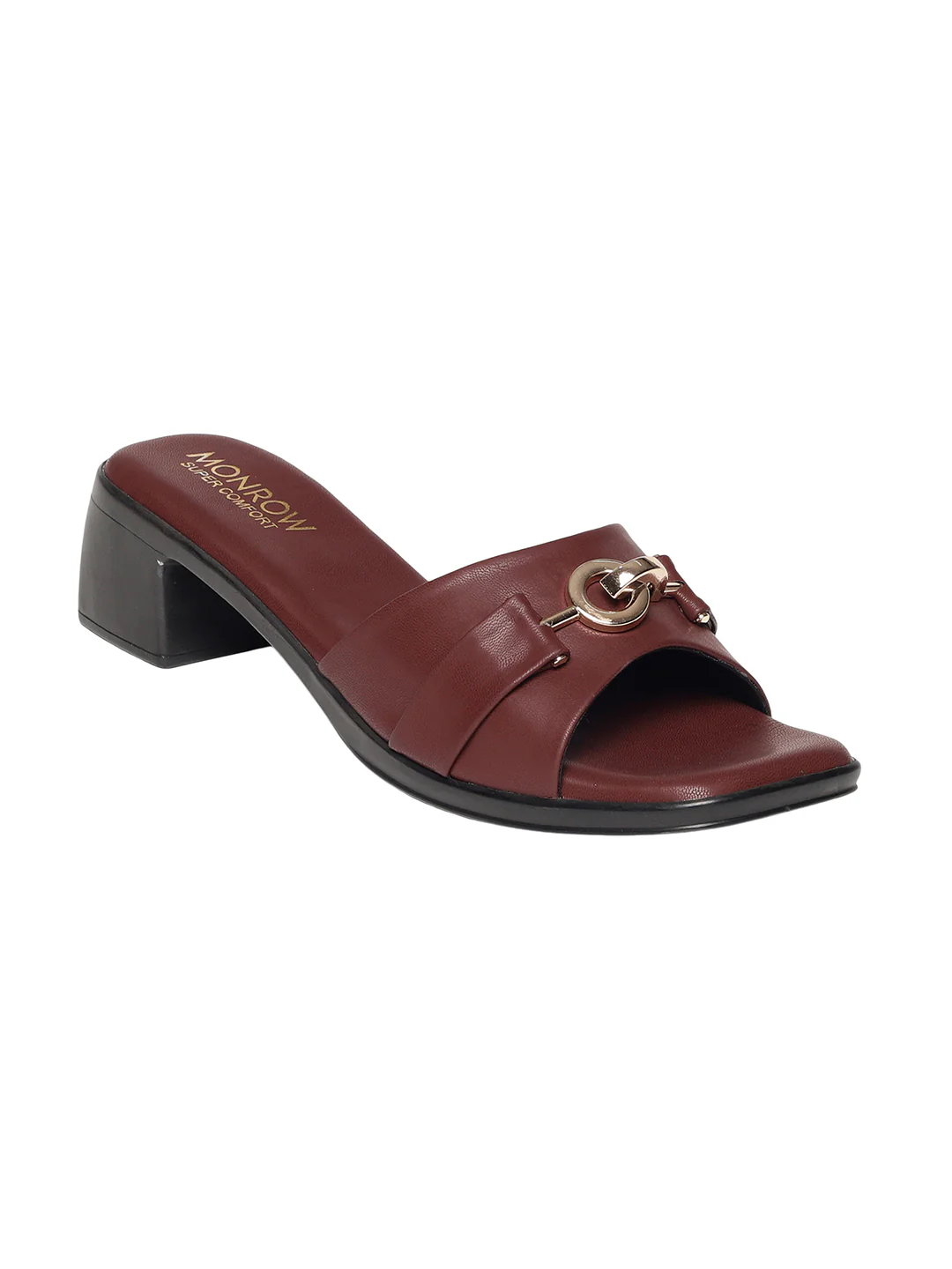 Zyelle Maroon Block Heels - Image 4