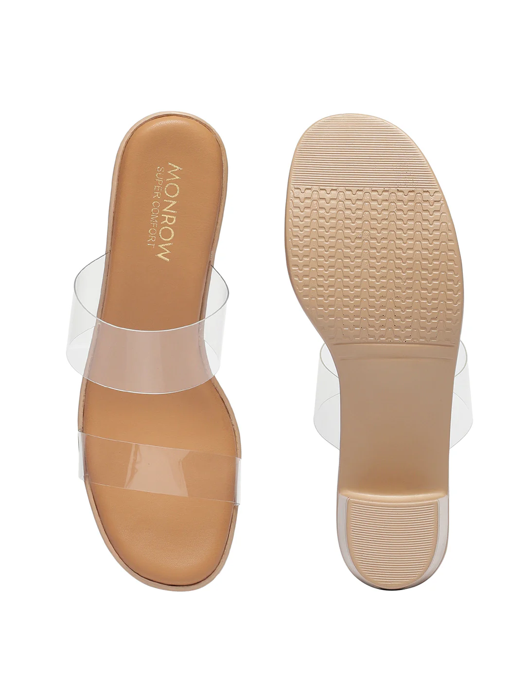 Zyne Beige Block Heels - Image 5